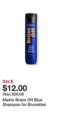 Ulta Beauty Matrix brass off blue shampoo for brunettes offer