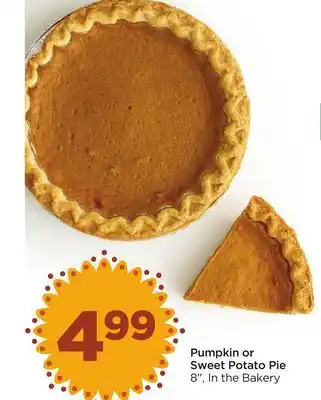 Food 4 Less Pumpkin or sweet potato pie offer