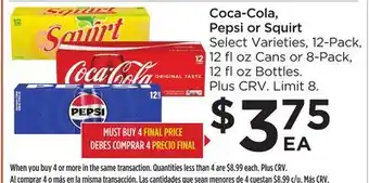 Food 4 Less Coca-cola, pepsi or squirt offer