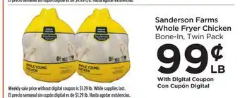 Food 4 Less Sanderson farms whole fryer chicken offer