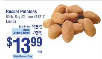Smart & Final Russet potatoes offer