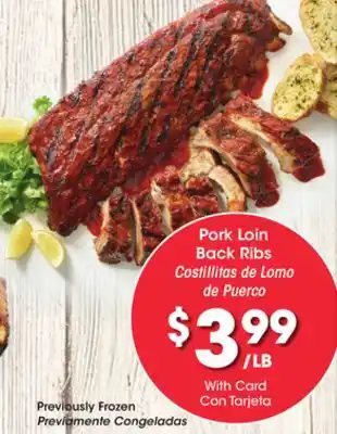 Ralphs Pork loin back ribs offer