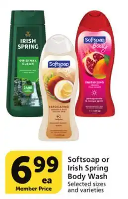 Albertsons Softsoap or irish spring body wash offer