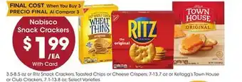 Ralphs Nabisco snack crackers offer