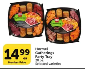 Albertsons Hormel gatherings party tray offer