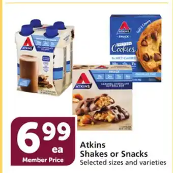 Albertsons Atkins shakes or snacks offer