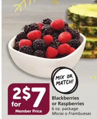 Albertsons Blackberries or raspberries offer