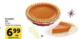 Vons Pumpkin pie offer