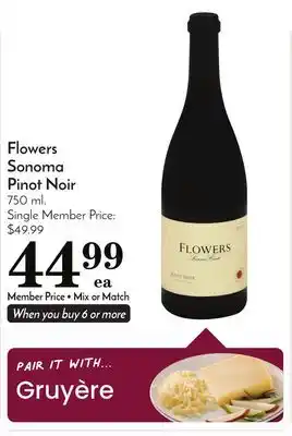 Pavilions Flowers sonoma pinot noir offer