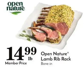 Pavilions Open nature lamb rib rack offer