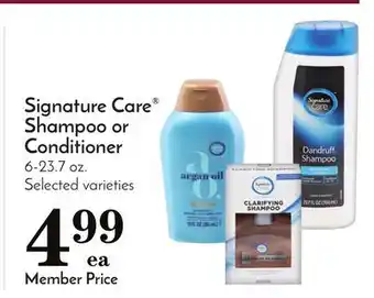 Pavilions Signature care shampoo or conditioner offer