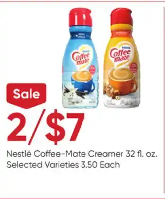 Stater Bros Nestlé coffee-mate creamer offer