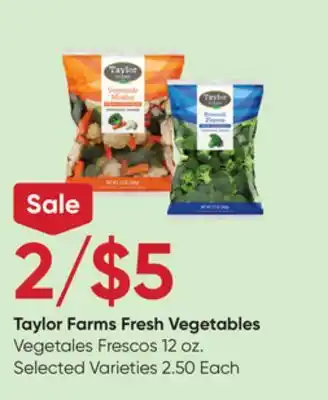 Stater Bros Taylor farms fresh vegetables offer