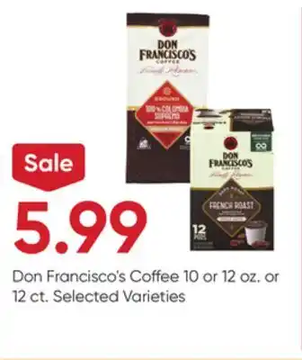 Stater Bros Don francisco's coffee offer