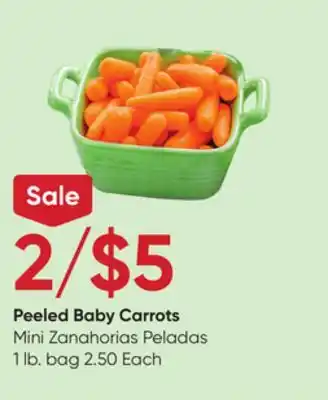Stater Bros Peeled baby carrots offer