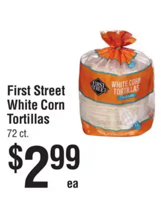 Smart & Final First street white corn tortillas offer