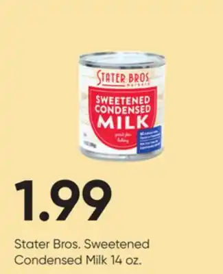 Stater Bros Stater bros. sweetened condensed milk offer