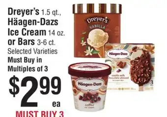 Smart & Final Dreyer's 1.5 qt., häagen-dazs ice cream 14 oz. or bars 3-6 ct offer
