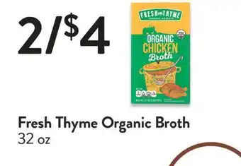Fresh Thyme Fresh thyme organic broth offer