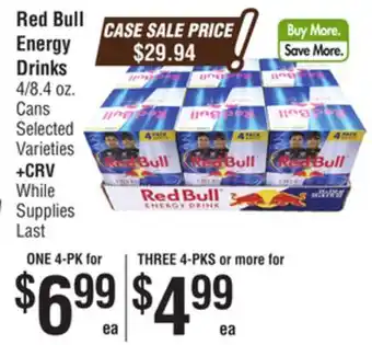 Smart & Final Red bull energy drinks offer