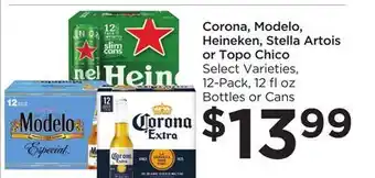 Food 4 Less Corona, modelo, heineken, stella artois or topo chico offer
