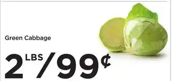 Food 4 Less Green cabbage offer