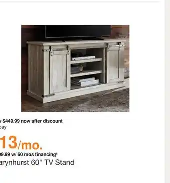 Ashley Furniture Carynhurst 60 tv stand offer