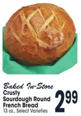 Jewel-Osco Crusty sourdough round french bread offer