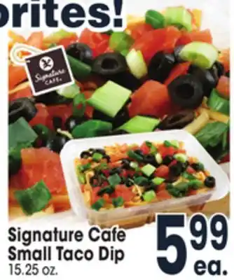 Jewel-Osco Signature cafe small taco dip offer