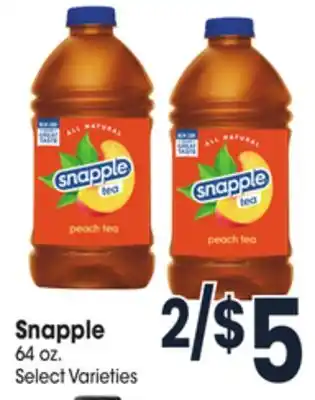 Jewel-Osco Snapple offer