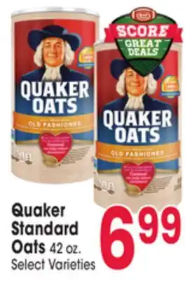 Jewel-Osco Quaker standard oats offer