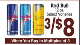 Jewel-Osco Red bull offer