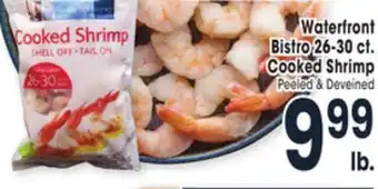Jewel-Osco Waterfront bistro 26-30 ct. cooked shrimp offer
