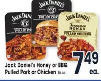 Jewel-Osco Jack daniel's honey or bbq pulled pork or chicken offer