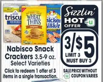 Jewel-Osco Nabisco snack crackers offer