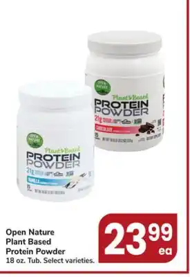 Jewel-Osco Open nature plant based protein powder offer