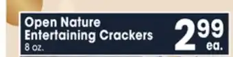 Jewel-Osco Open nature entertaining crackers offer
