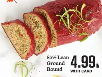 Mariano's 85% lean ground round offer
