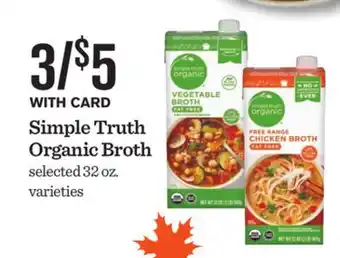 Mariano's Simple truth organic broth offer