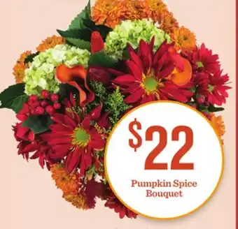 Mariano's Pumpkin spice bouquet offer