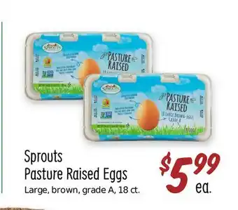 Sprouts Farmers Market Sprouts pasture raised eggs offer