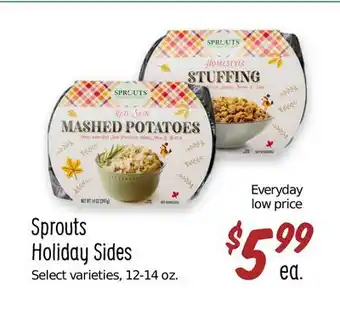 Sprouts Farmers Market Sprouts holiday sides offer