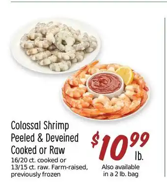Sprouts Farmers Market Colossal shrimp peeled & deveined or offer
