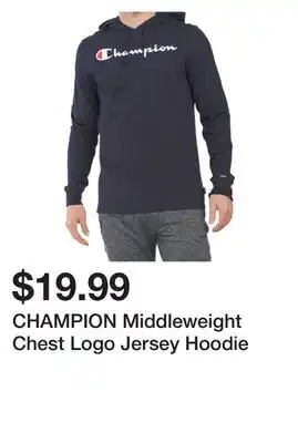 Marshalls Champion middleweight chest logo jersey hoodie offer