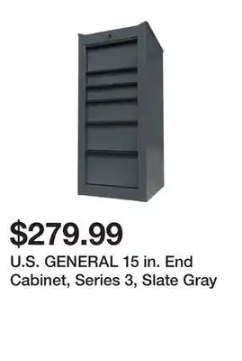 Harbor Freight Tools U.s. general 15 in. end cabinet, series 3, slate gray offer