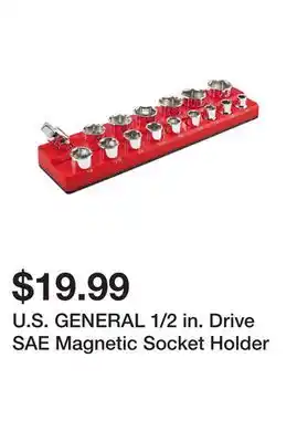 Harbor Freight Tools U.s. general 1/2 in. drive sae magnetic socket holder offer