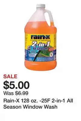 Rain-x 128 oz. -25f 2-in-1 all season window wash