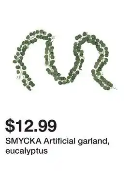 Ikea Smycka artificial garland, eucalyptus offer