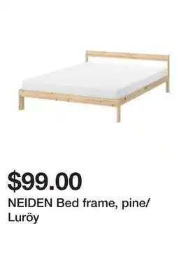 Ikea Neiden bed frame, pine/luröy offer