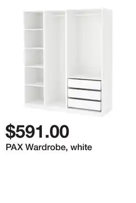 Ikea Pax wardrobe, white offer